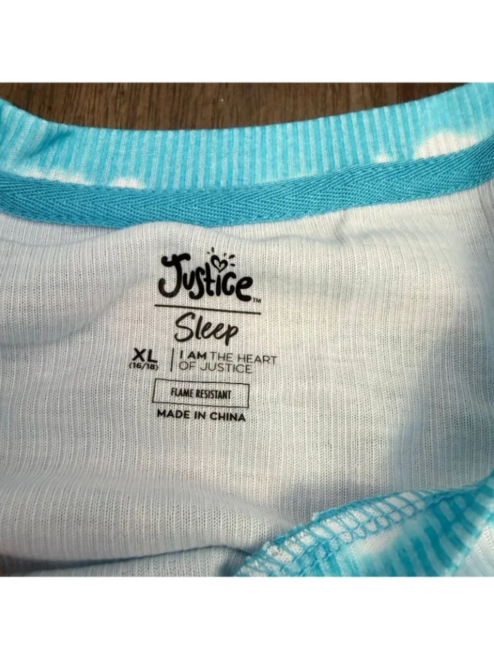 Justice Shorts Pajama Set 2 Piece Size XL